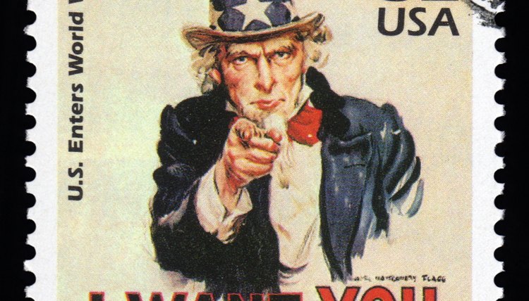U.S. stamp of Uncle Sam