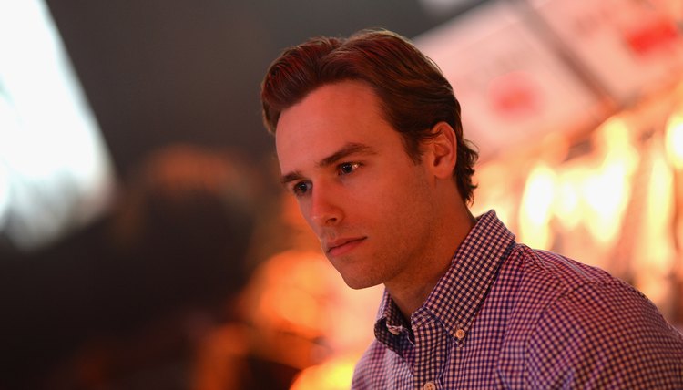 A model at the Abercrombie and Fitch Spring campaign party.