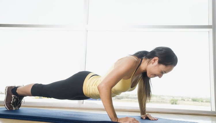 Woman Doing Push-ups