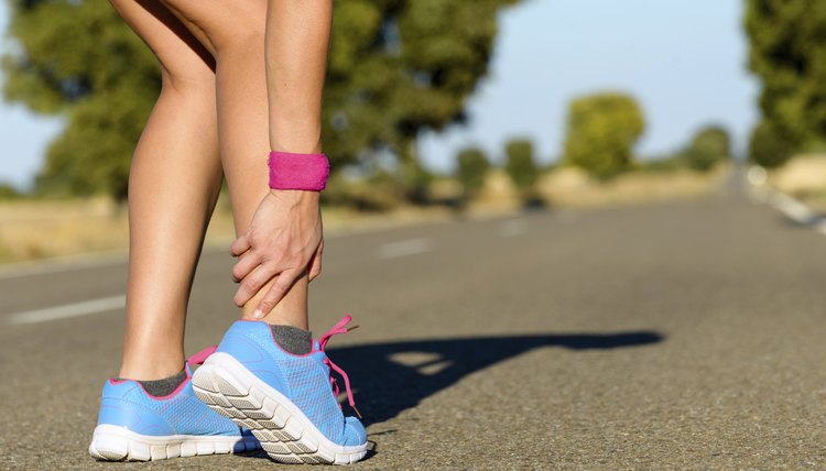 Running and sport ankle sprain injury