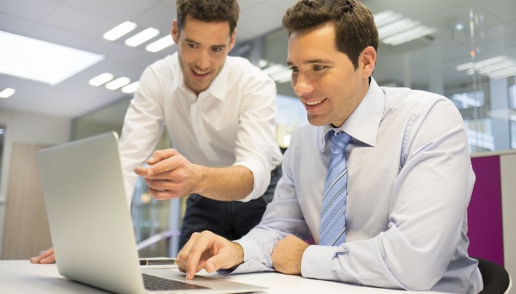 Businessman working on policy proposal