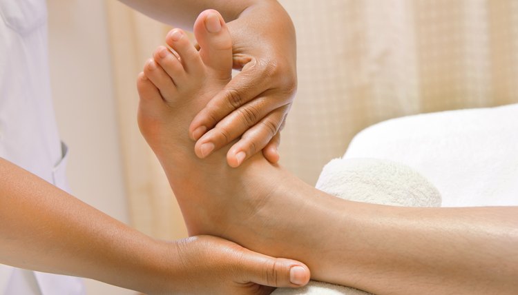 Reflexology Thai foot massage, spa foot treatment