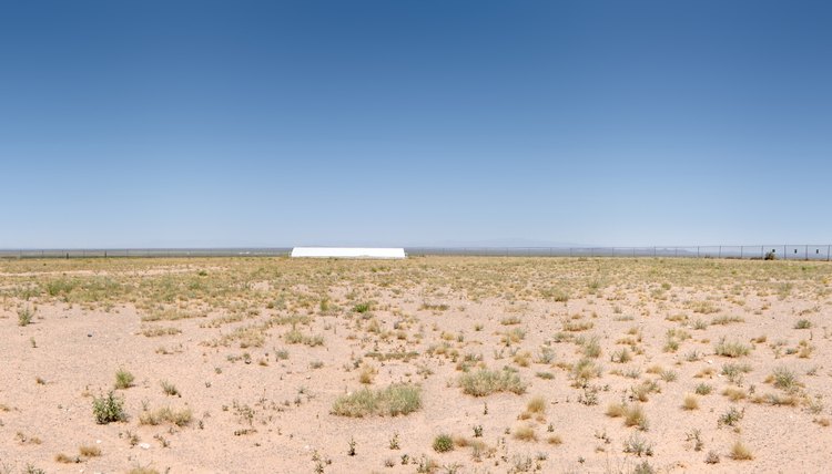 The Trinity test site where the first nuclear explosion test was done in New Mexico