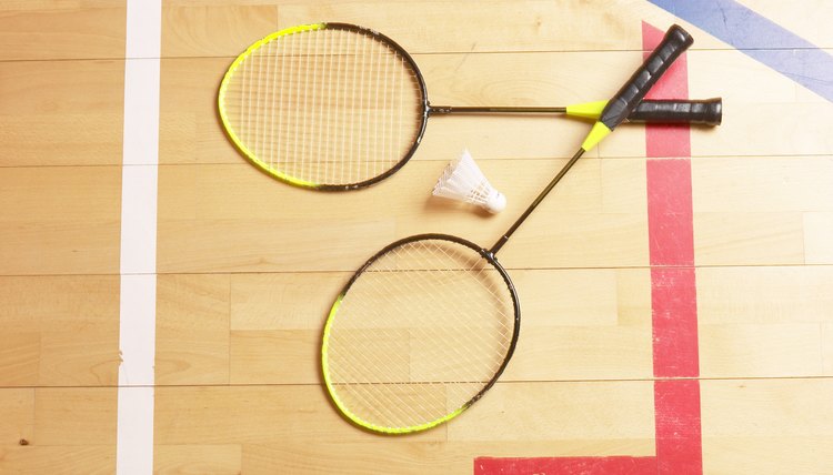 Badminton rackets and birdie