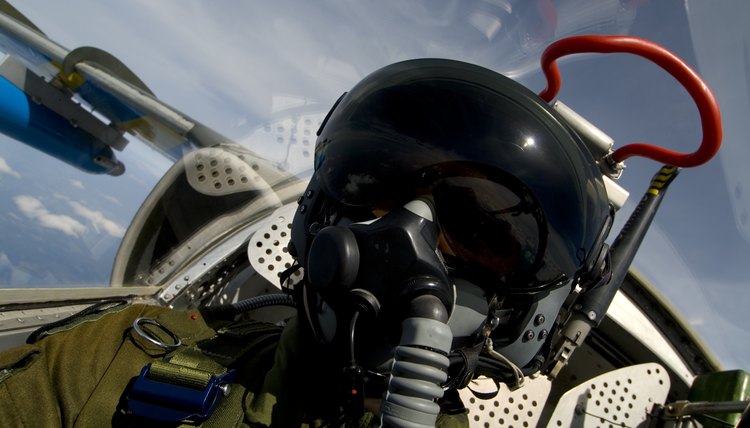 Pilot in flight