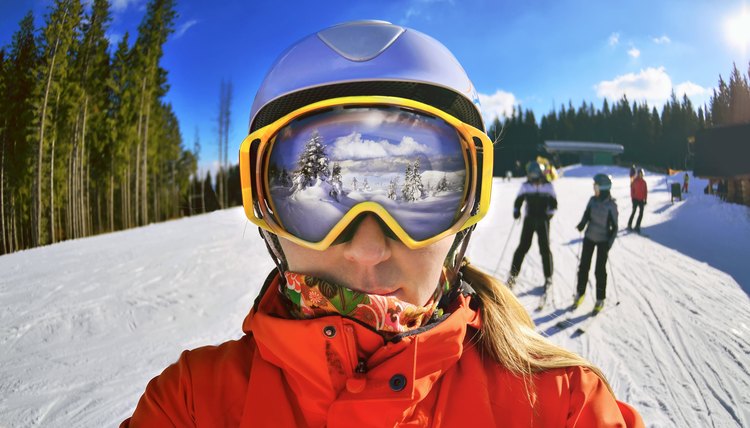 Portrait of woman in Carpathian Mountains