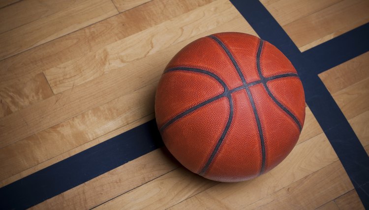 Basketball on the court