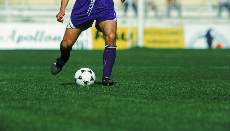 man playing soccer