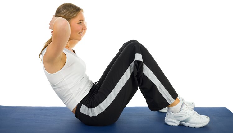 Woman doing sit-ups