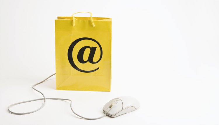 Shopping bag and computer mouse