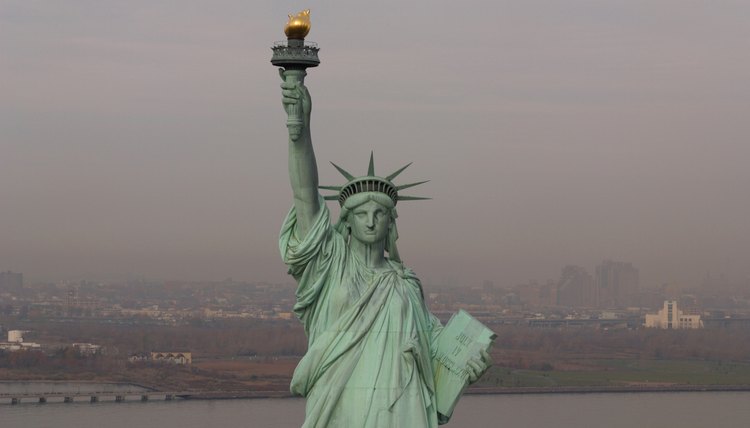 Ellis Island in New York City was the US entry point for many migrants.