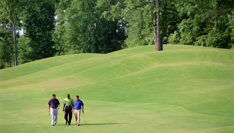 Hills on a golf course present a challenge.