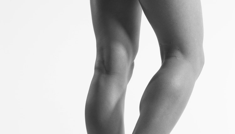 Studio shot of a woman's legs