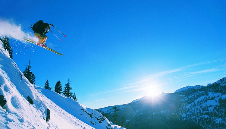 Man Skiing