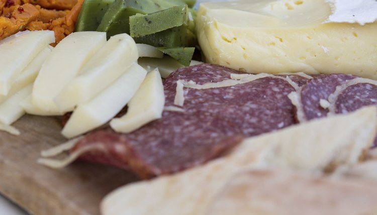 Meat and cheese plate