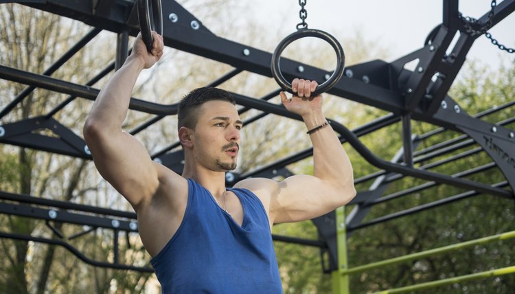 Pull-ups in the park