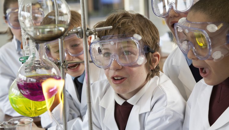 Research and notes from experimentation are included in a science research paper.