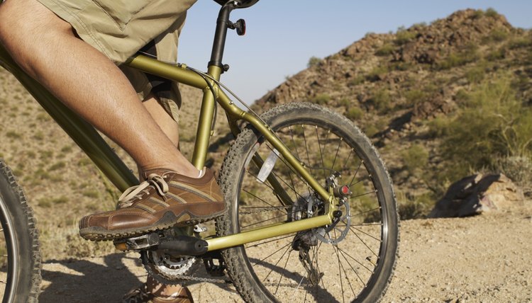 Hispanic man on bicycle