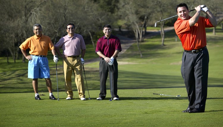 Scramble golf events are often more fun and faster than regular stroke-play events.