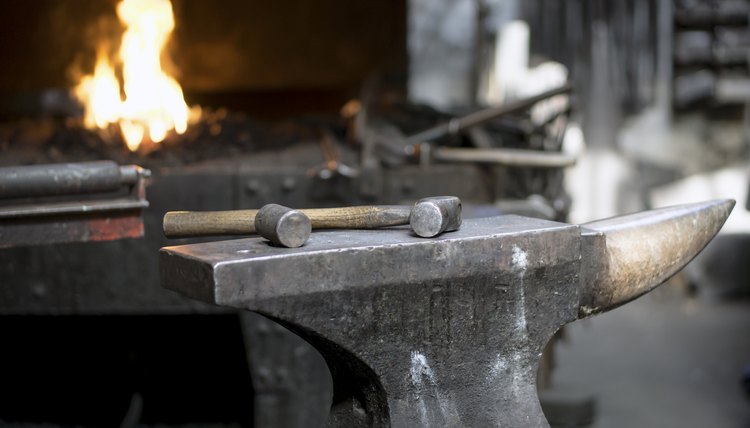 Iron blacksmith tools.