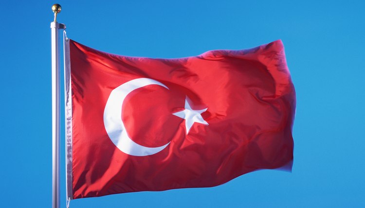 The modern Turkish flag retains the symbols of its former Ottoman rulers.