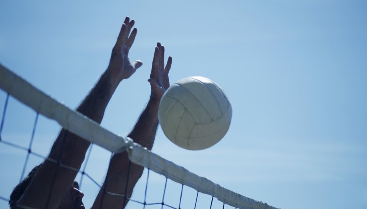 A volleyball block