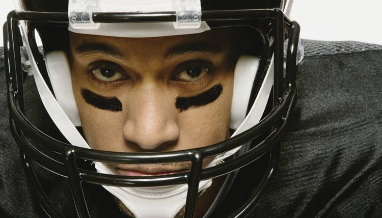 African American man wearing football uniform