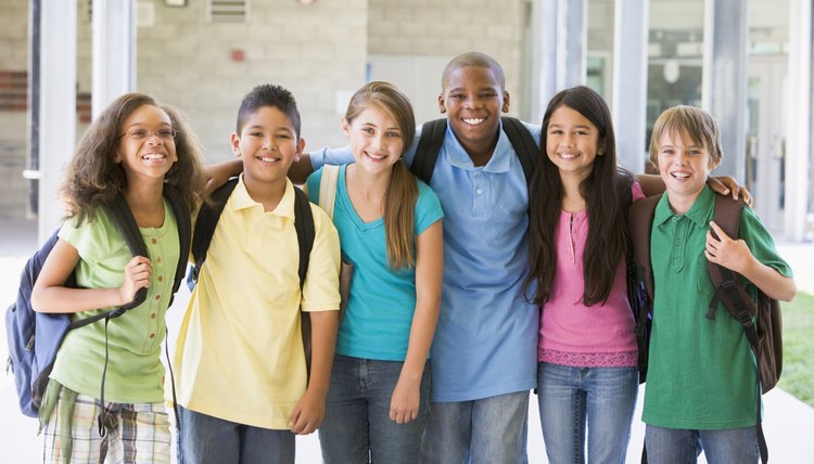 Multicultural group of students