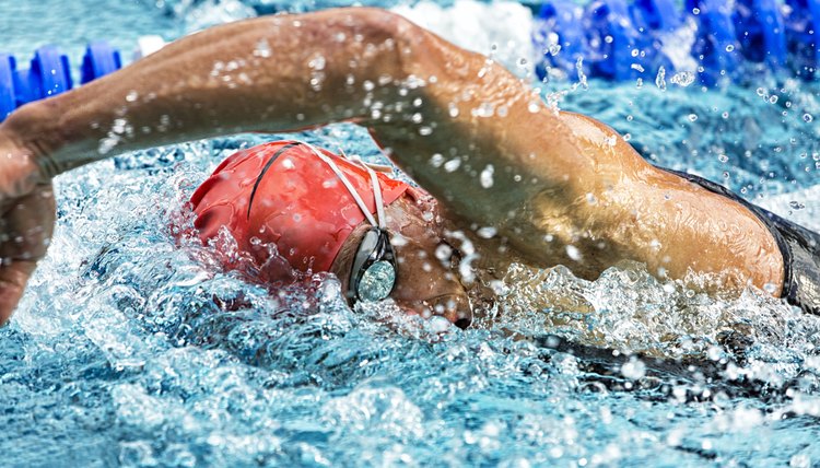 swimmer in a competition