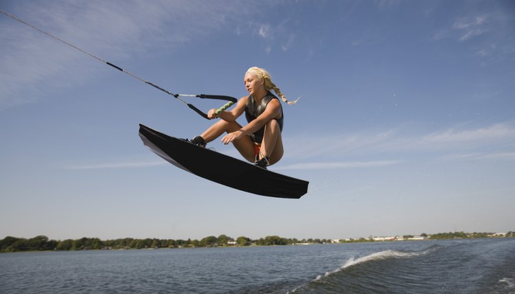 Midair wakeboarder