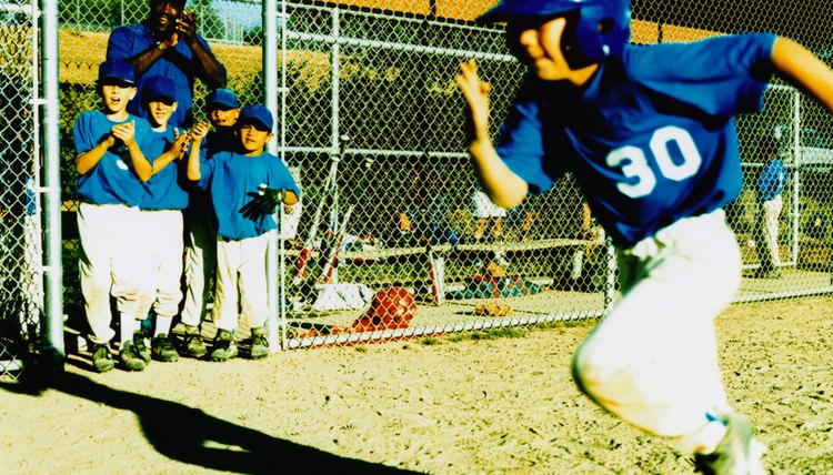 Little League Player Running By Cheering Team