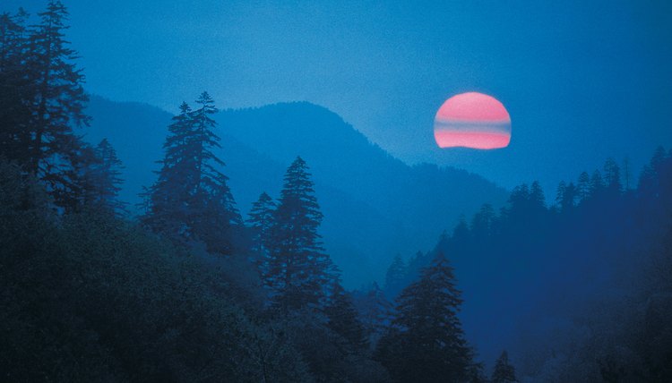 Sunset in North Carolina's Smoky Mountains.