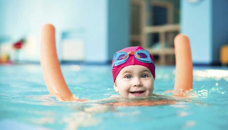 Child in a swimming pool