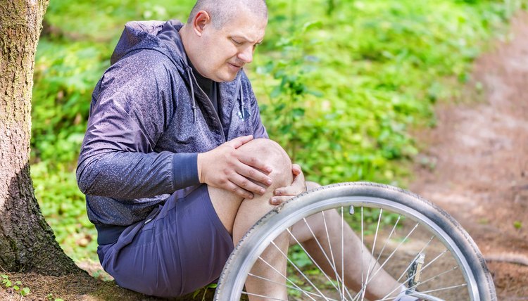 Man in accident with bicycle