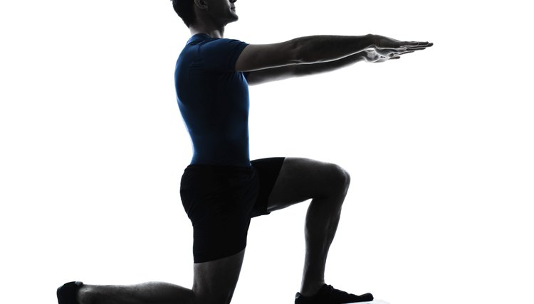 man exercising bosu workout fitness posture