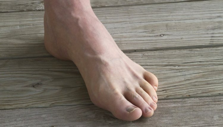 Male Foot With Prominant Veins