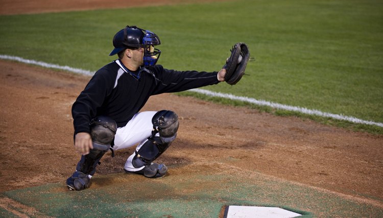 Catcher, baseball game