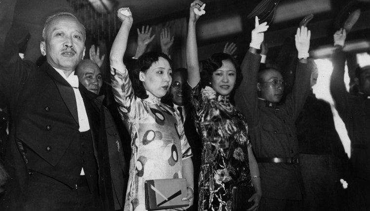 Japanese people celebrated the occupation of Manchuria in the 1930s.