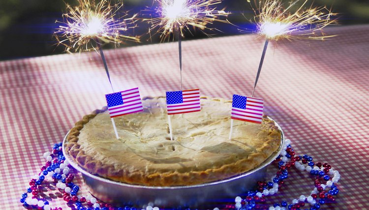 American flag cake.