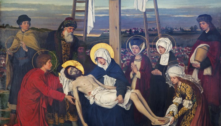 Illustration of Christ's crucifixion and death