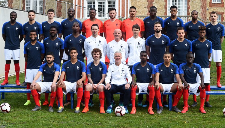 France Soccer Team Poses At Clairefontaine