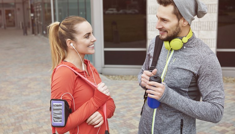 After the gym is time for little chat