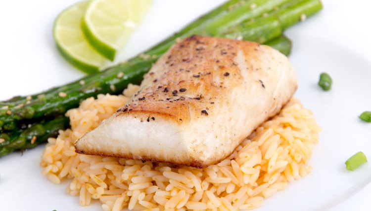 Baked Fish With Brown Rice and Veggies