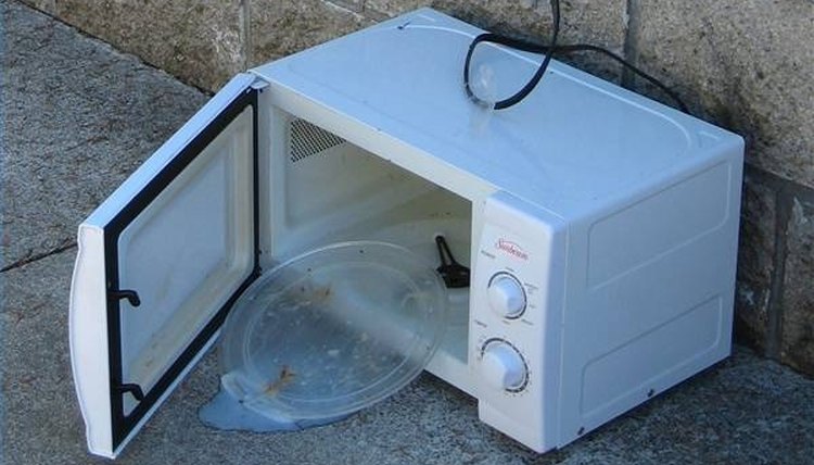 Broken microwave