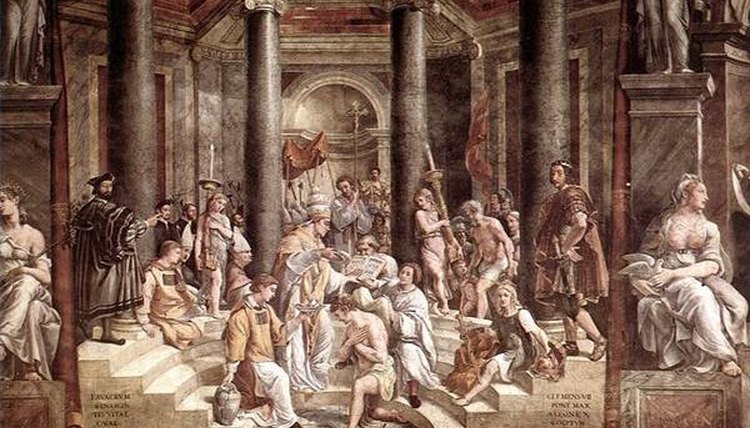 A Student of Raphael, Baptism of Constantine