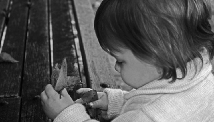 Girl with a leaf.