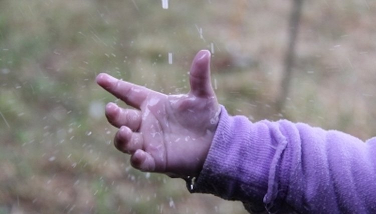 Hand in the rain