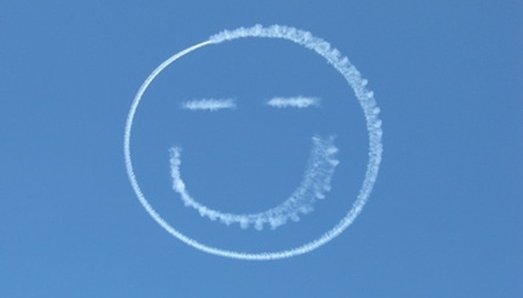 Positive behavior can be reinforced with a happy face.