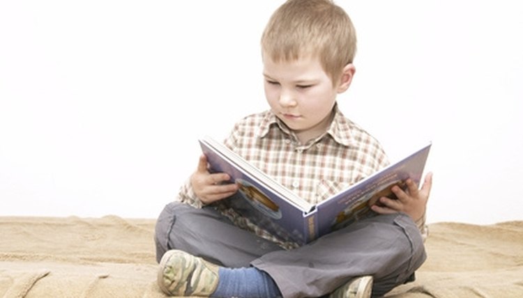 Hearing stories (and following along) helps a preliterate child learn to read.