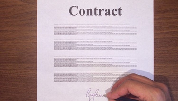 A contract may contain the right to cancel.